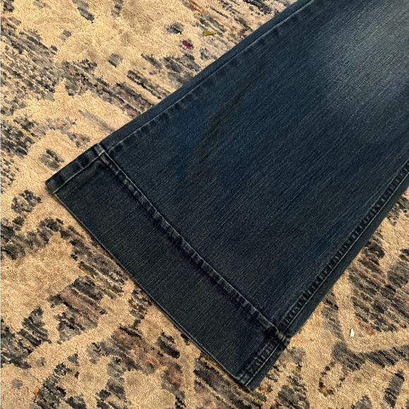 INC International Concepts Dark Wash Mid-Rise Wide Leg Jeans• 10 - Picture 4 of 13